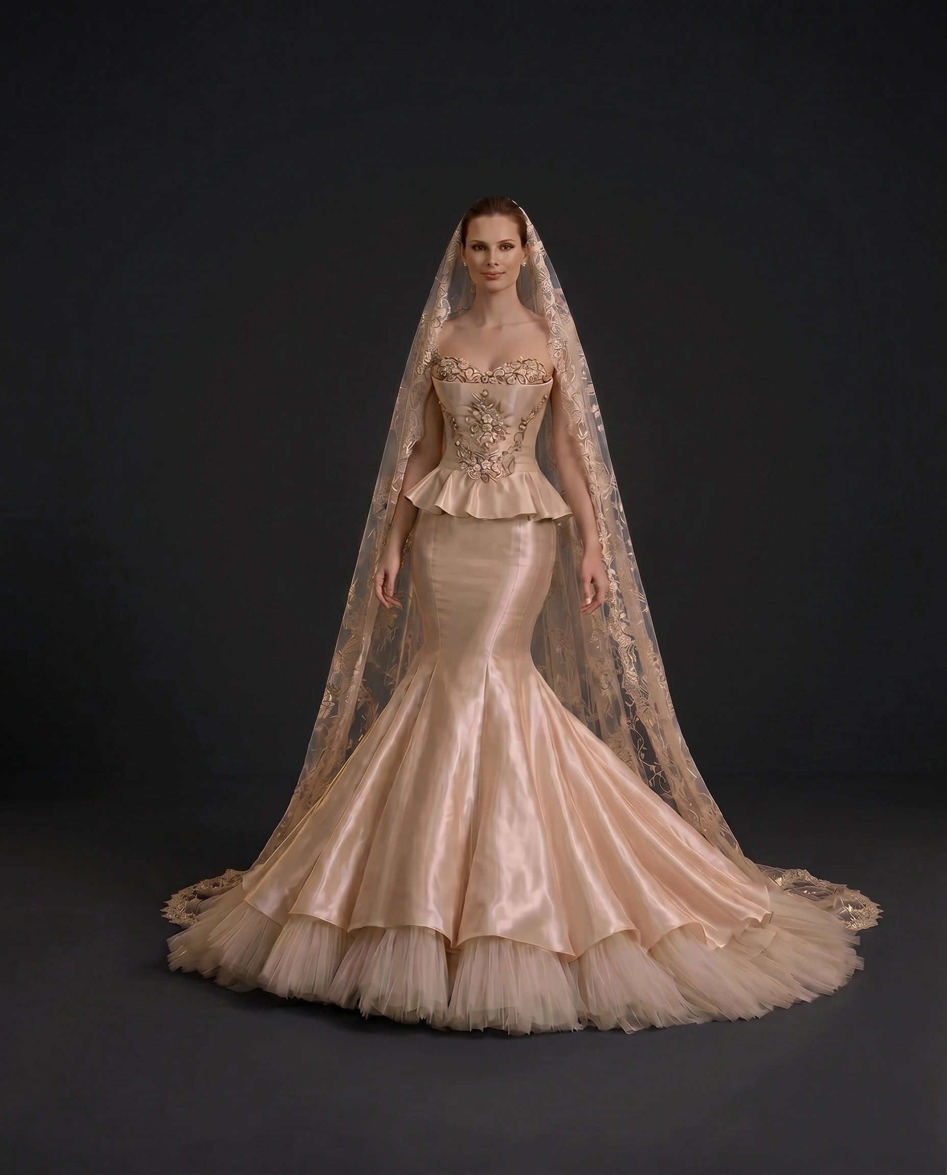 Palazzo Visconti Champagne Mermaid by Maison Hanan