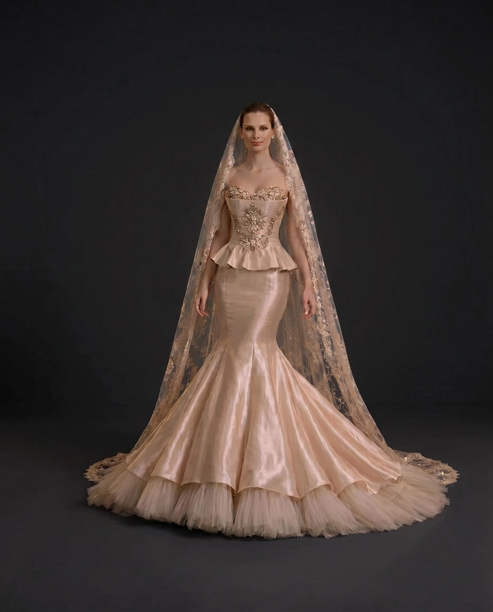 Palazzo Visconti Champagne Mermaid by Maison Hanan