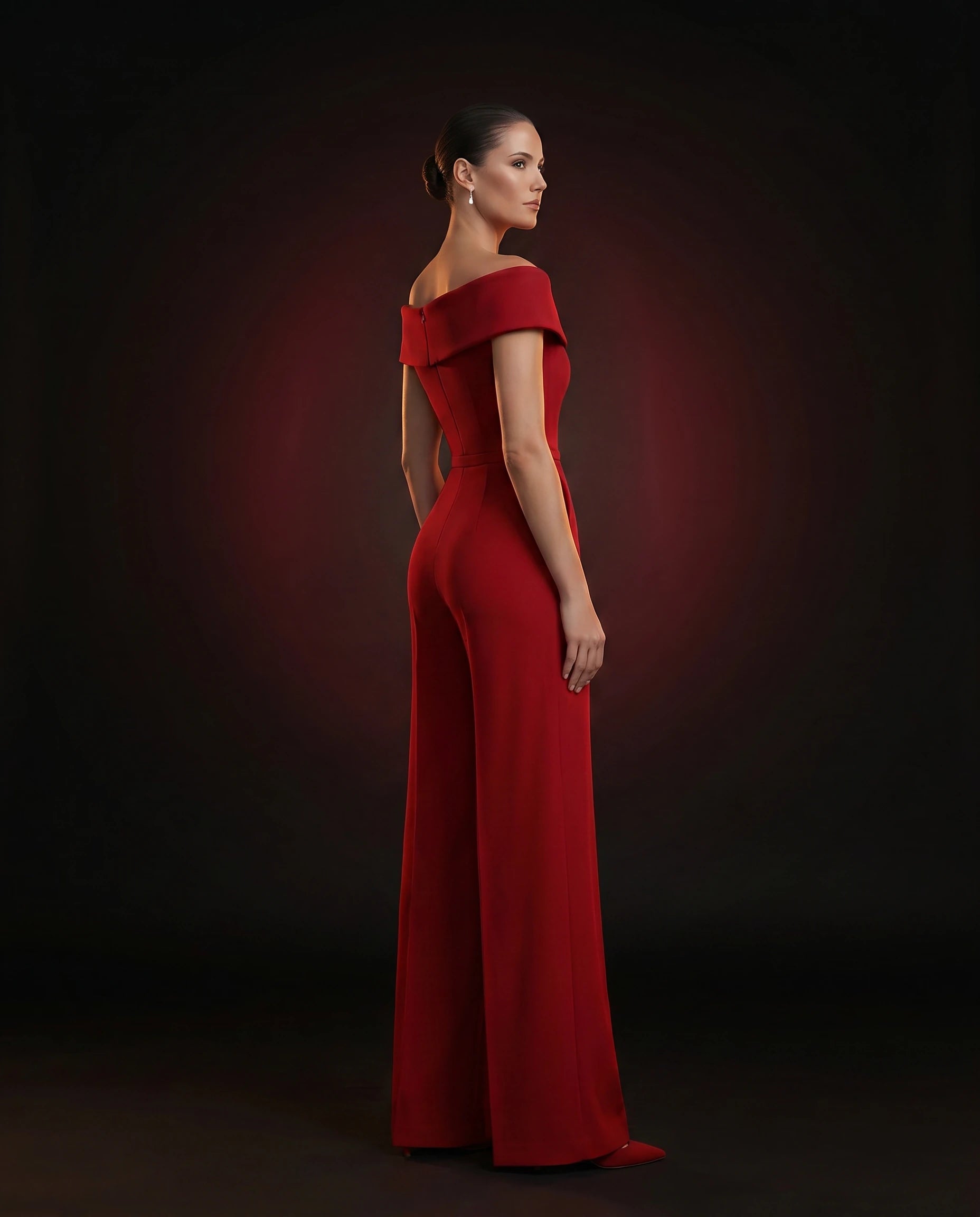 Ruby Off-Shoulder Jumpsuit by LOVE by Hanan Bakri, view 2