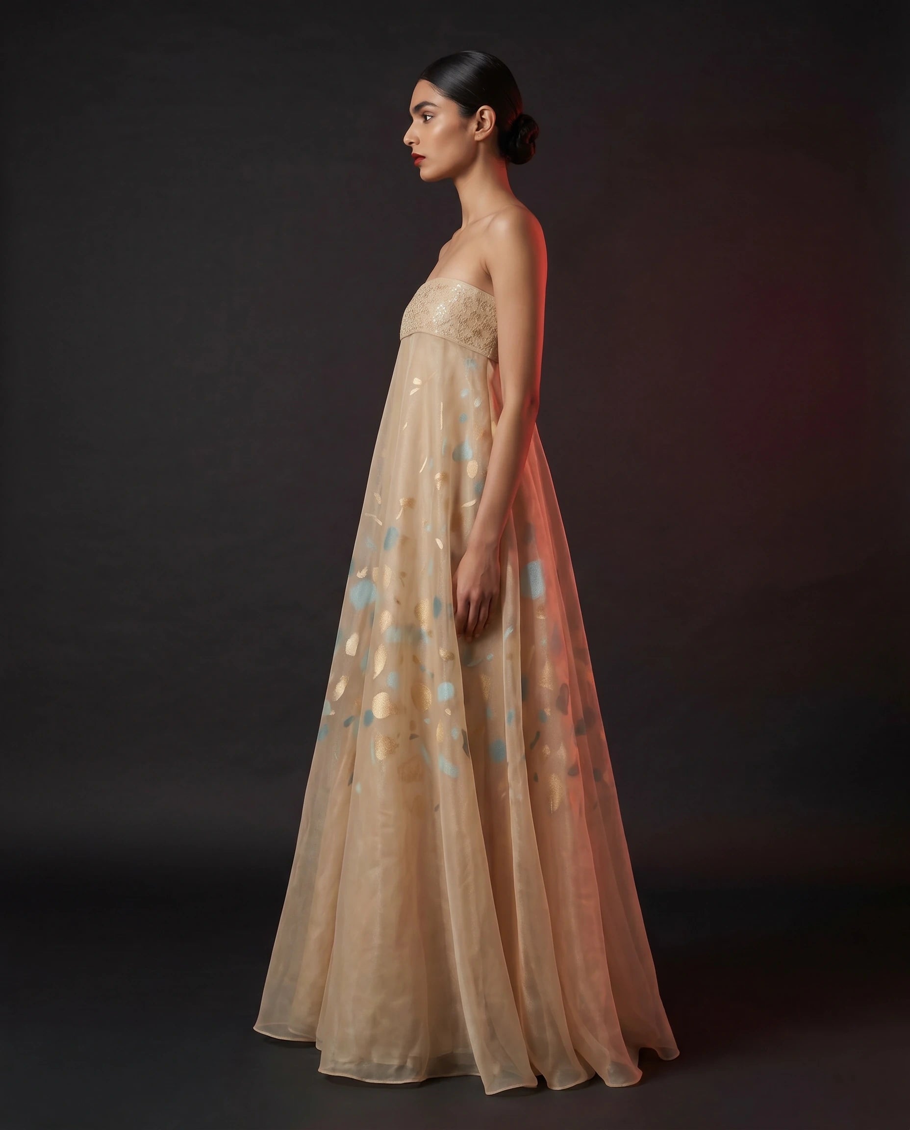 Sand Drift Tulle Gown by LOVE by Hanan Bakri, view 2