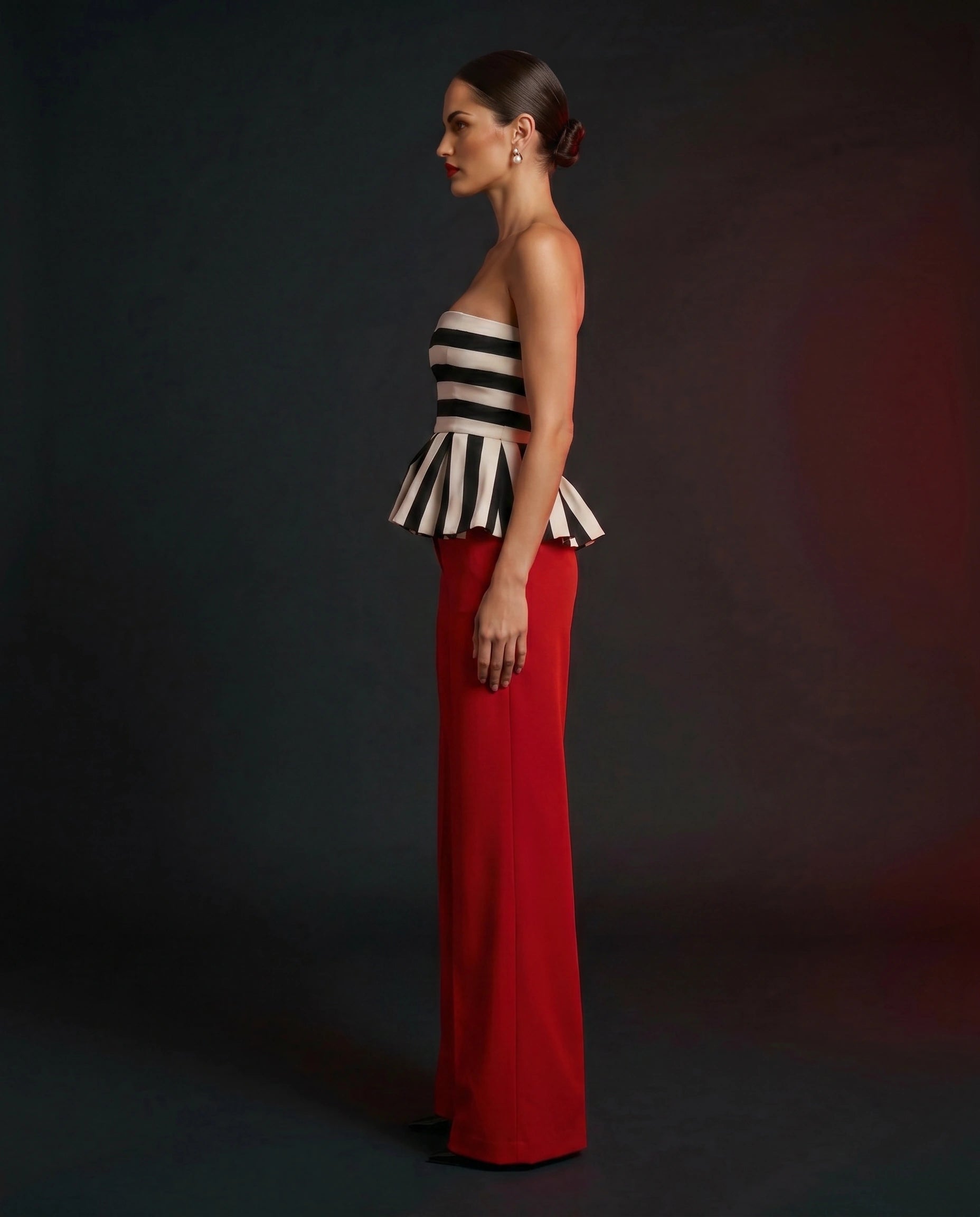 Code 3 Ribbon Trouser Set by LOVE by Hanan Bakri, view 3