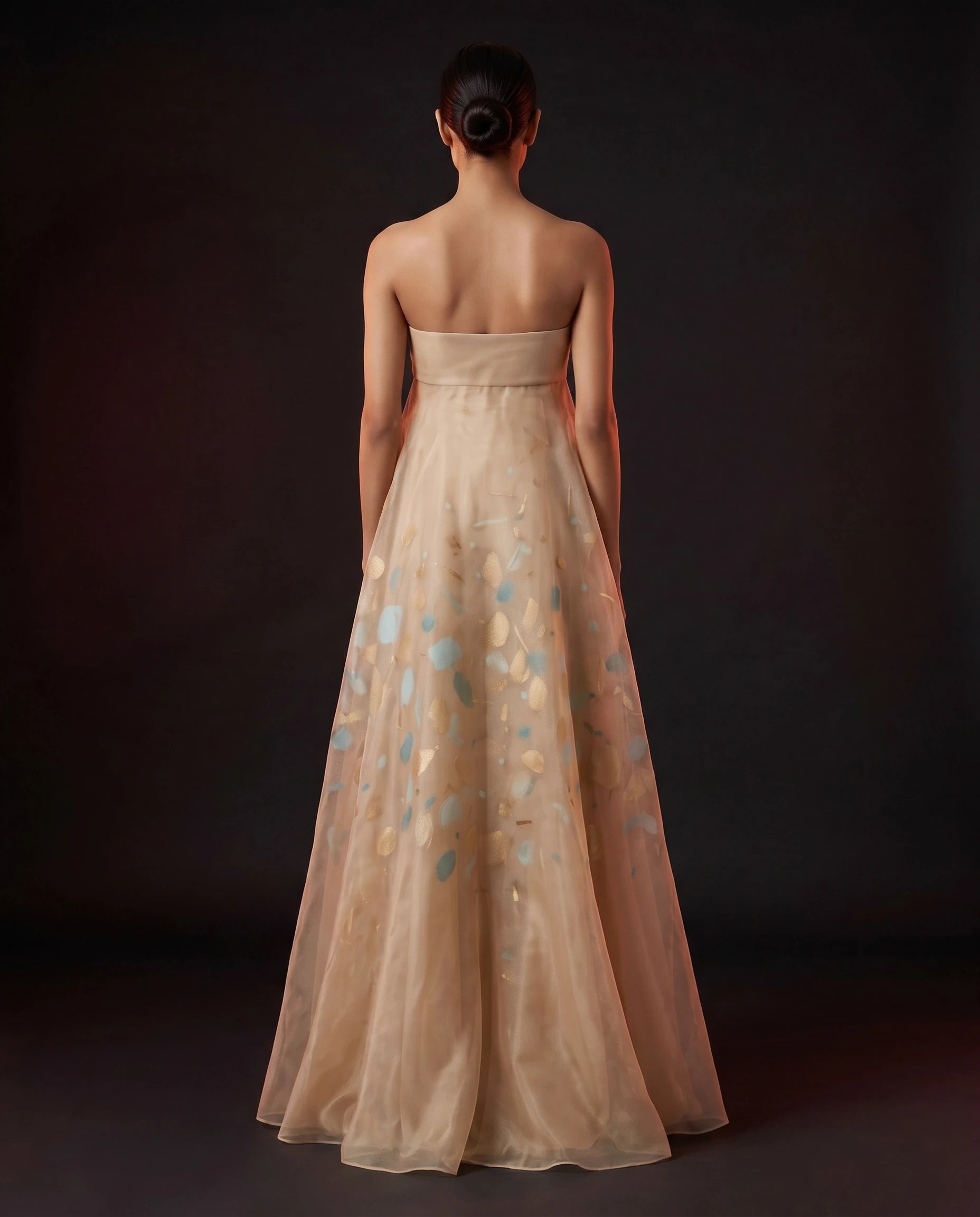 Sand Drift Tulle Gown by LOVE by Hanan Bakri, view 4