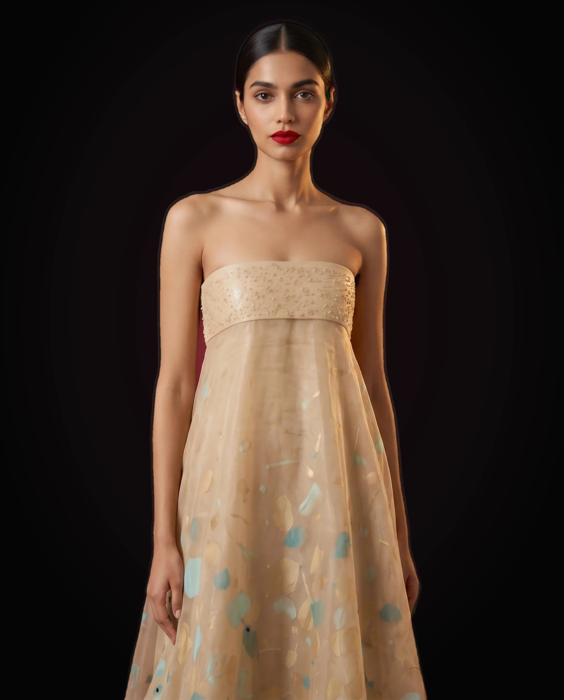 Sand Drift Tulle Gown by LOVE by Hanan Bakri, view 5