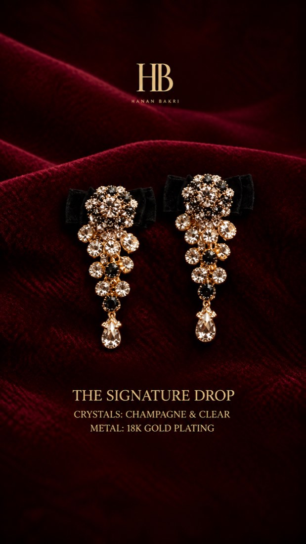 Signature drop earrings